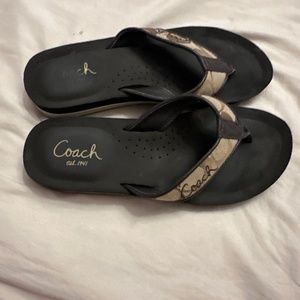 Coach flip flops